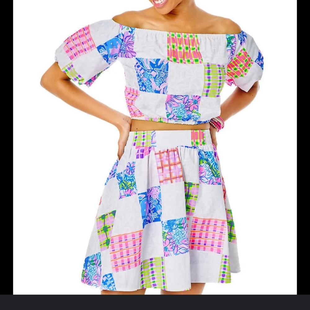 NWT Crop Top & Skirt